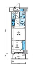 東武伊勢崎線 曳舟駅 徒歩8分の賃貸マンション 6階1LDKの間取り