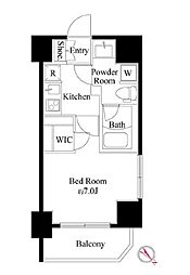 東京メトロ半蔵門線 押上駅 徒歩9分の賃貸マンション 3階1Kの間取り