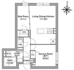 間取図画像 1SLDK