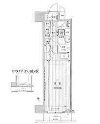 メインステージ浅草橋駅前 1Kの間取図画像