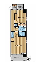 プライムアーバン日本橋横山町 1LDKの間取図画像