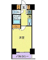 スカイコート神田5 1Kの間取図画像