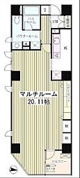 クレイドル日本橋 1Kの間取図画像