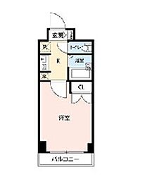 フォレシティ秋葉原 1Kの間取図画像