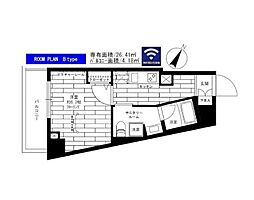 STAGEFIRST東日本橋 1Kの間取図画像