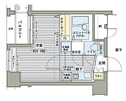 メインステージ日本橋馬喰町駅前 1Kの間取図画像
