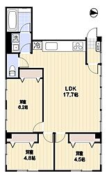 YDビルディング 3LDKの間取図画像