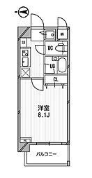 アーデン両国 1Kの間取図画像