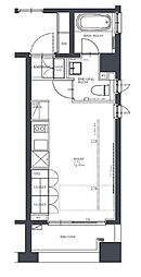 BPRレジデンス人形町 ワンルームの間取図画像