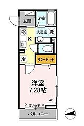 D-roomハウス秋葉原 1Kの間取図画像
