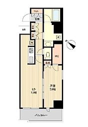 HF両国レジデンス 1LDKの間取図画像