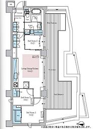アーバネックス文京千駄木 3LDKの間取図画像