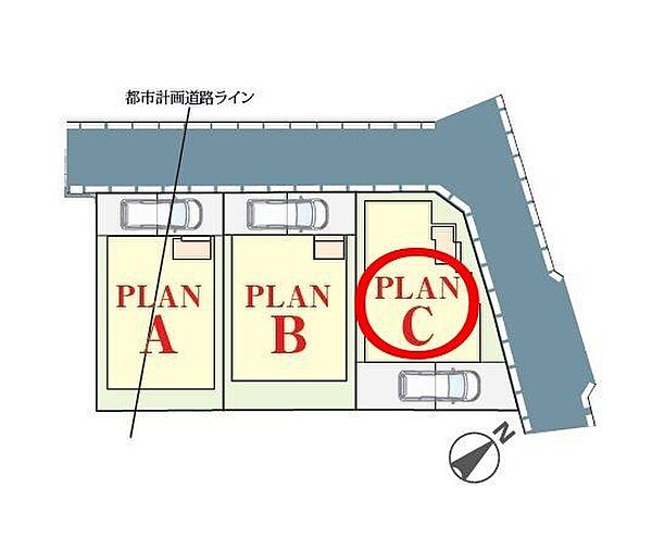 区画図：C号棟
