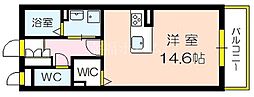 シャーメゾン深江橋 ワンルームの間取図画像