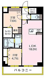 BioNa 2LDKの間取図画像