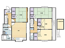 市川市下貝塚2丁目中古戸建 4DKの間取り