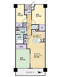 市川大野パークハウス 3LDKの間取図画像
