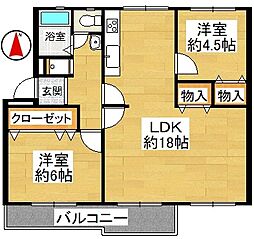 間取図画像 2LDK