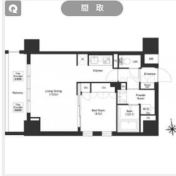 コンフォリア秋葉原ノース 403｜東京都台東区台東１丁目(賃貸マンション1LDK・4階・42.61㎡)の写真 その2