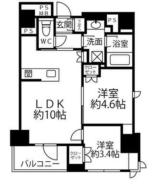 同じ建物の物件間取り写真 - ID:213105851507