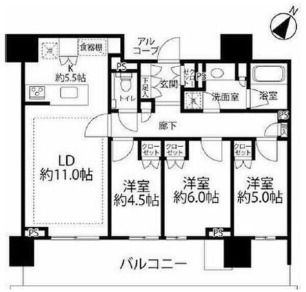 同じ建物の物件間取り写真 - ID:213106765220