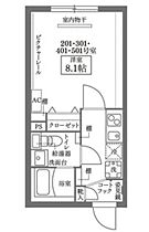 ココキューブ日本橋水天宮 401 ｜ 東京都中央区日本橋蛎殻町１丁目19-6（賃貸マンション1K・4階・24.67㎡） その2