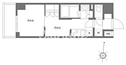 GRANPASEO清澄白河2 1DKの間取図画像