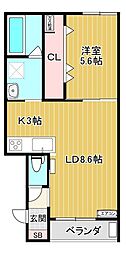 ＣｌａｒａII 2階/205