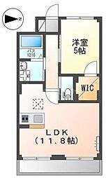 湘南新宿ライン高海 大宮駅 徒歩17分の賃貸マンション 2階1LDKの間取り
