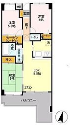 JR高崎線 宮原駅 徒歩9分の賃貸マンション 1階3LDKの間取り