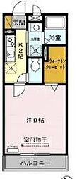 湘南新宿ライン宇須 東大宮駅 徒歩14分の賃貸アパート 3階1Kの間取り