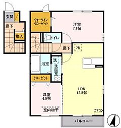 間取図画像 2LDK