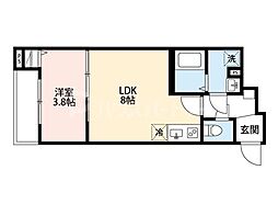 robot home愛宕 3階1LDKの間取り