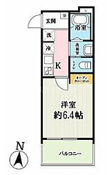 （仮称）キャメル櫛引5 1階1Kの間取り