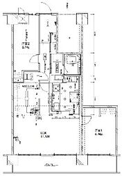 コスモ大宮 2LDKの間取図画像