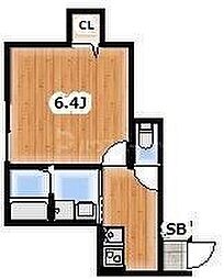 Ambition大谷 1Kの間取図画像