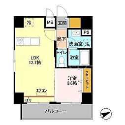ガーデンハウス3大宮土呂駅前 1LDKの間取図画像