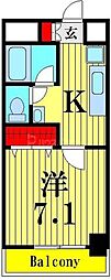 シルフィ大宮 1Kの間取図画像