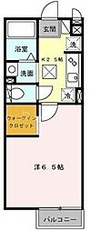 メゾン・ド・アレーズ 1Kの間取図画像