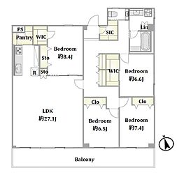 JR山手線 駒込駅 徒歩3分 4LDKの間取り