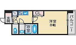セレニテ江坂ミラク 4階1Kの間取り