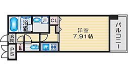 グランシス江坂 7階1Kの間取り