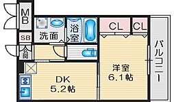 間取図画像 1DK