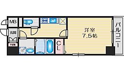 エスリード江坂垂水町 1Kの間取図画像