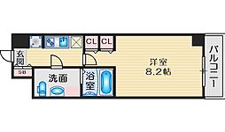 ミュプレ江坂 1Kの間取図画像