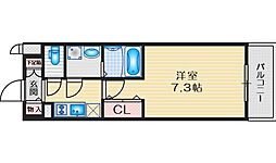 ファーストフィオーレ江坂グレース 1Kの間取図画像