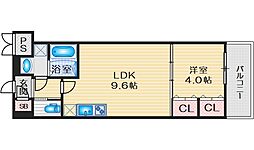 レジディア千里藤白台 1LDKの間取図画像