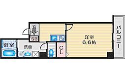 La・vie江坂EAST 1Kの間取図画像