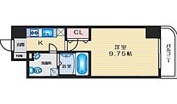 サンレムート,江坂1st 1Kの間取図画像