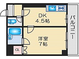 こすもらいふ千里 1DKの間取図画像